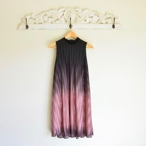 Lbisse Mauve/Black Ombre Pleated Dress - worn once